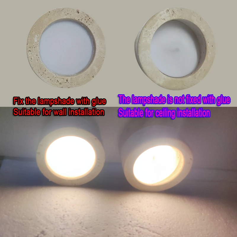 Japanese Wabi Sabi Stone LED Ceiling Light Cream Wind Living Room Restaurant Corridor Bedroom Light Room Decoration Downlights