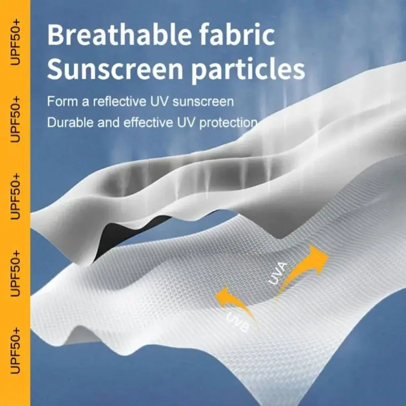 Ice Silk Sleeves Sun Protection Anti-UV Quick Dry Cycling Sleeves Breathable Cooling Sweat-absorb Elastic Outdoor Hiking Sleeves view 3