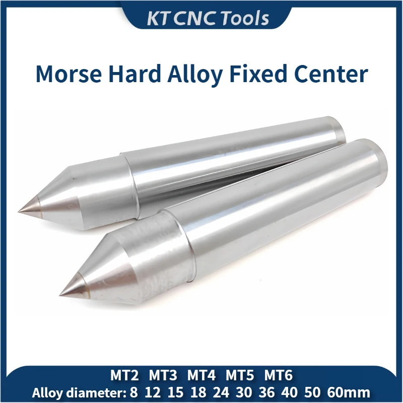 

KT CNC Morse Hard Alloy Fixed Center MT1 MT2 MT3 MT4 MT5 MT6 Lathe Tailstock Thimble CNC Tool Carbide Tip Die Thimble Fixed Top