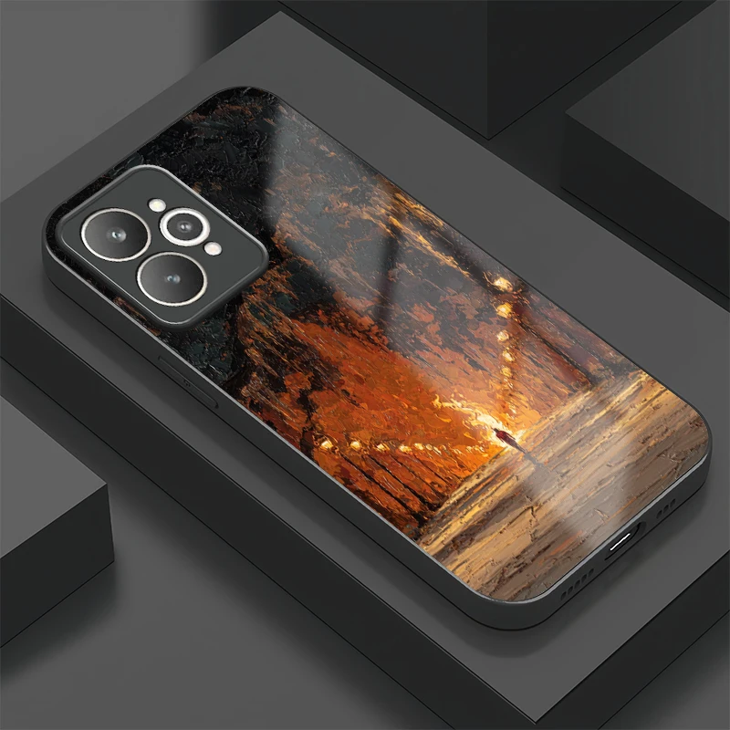 Shockproof Phone Case For OPPO Realme 15 14 13 Pro 12 11 10 Pro Plus 15T 14T 14 12X 11X Fashion Painting Protective Cover