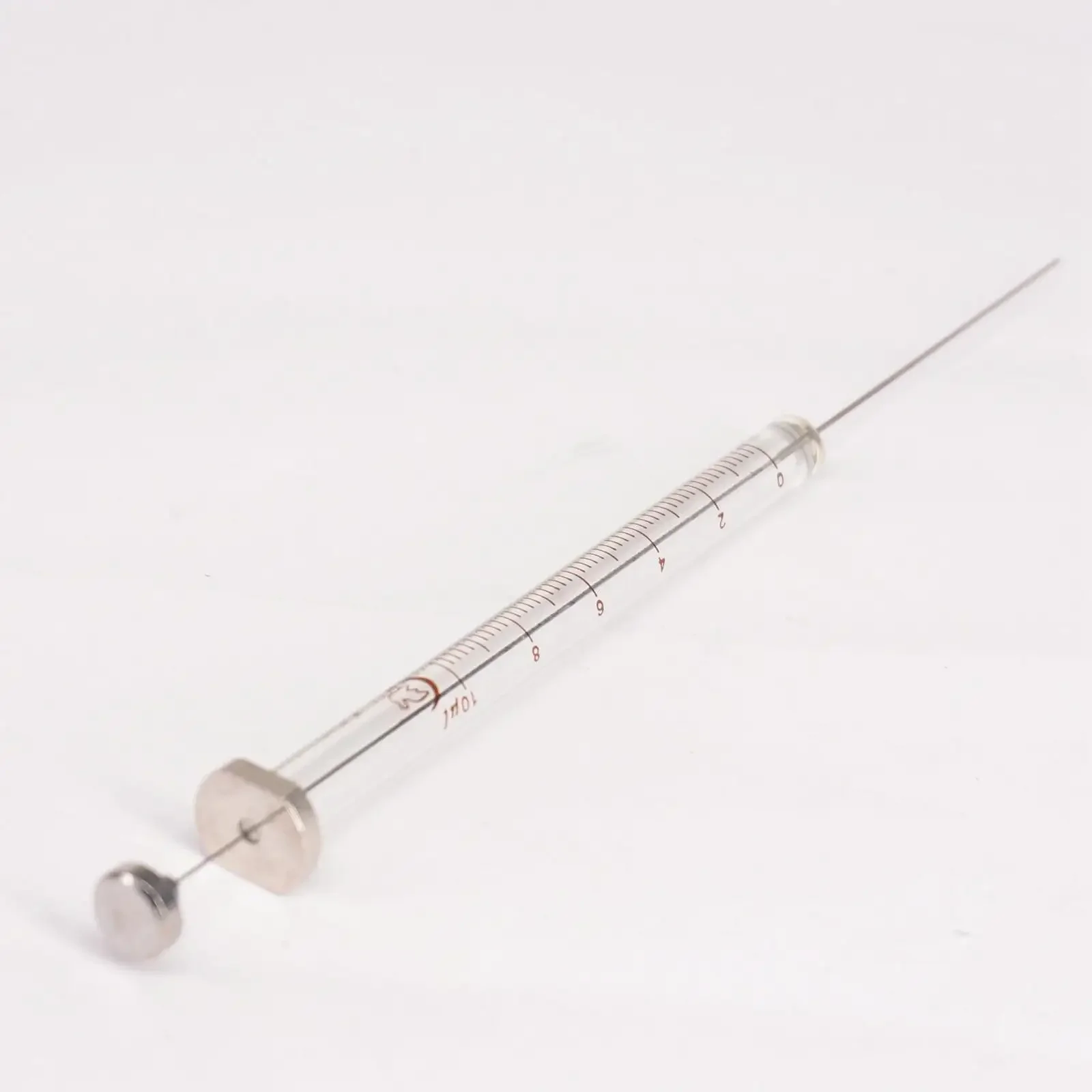 Seringa de microlitro 10ul Injetor cromatográfico líquido com ponta cônica