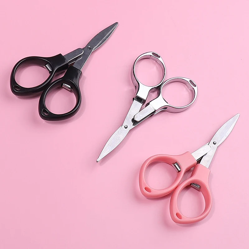 Nail Art Eye Folding Scissors Stainless Steel Scissors Multi Functional Stretching 8-shaped Scissors Nail Art Tools Nail Scissor