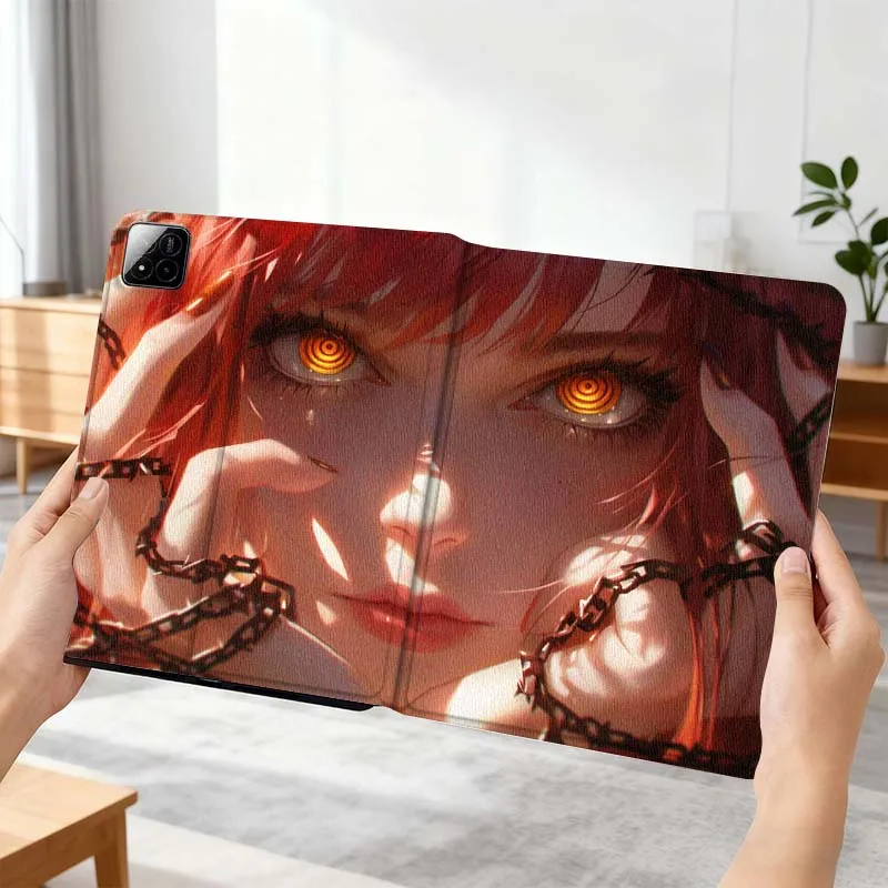 

Chainsaw Man Art For Xiaomi Mi Pad Mini 4 5 6 7 SE Pro Plus Redmi Pad 2 SE 2025 8.8 11 Foldable Tablet Case Gift