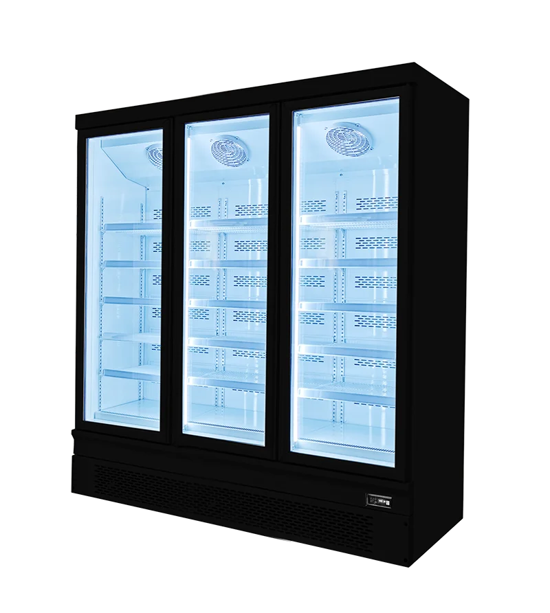 For Frozen Food Double Three Doors Lower Unit Freezing Storage Display Freezer Fridge