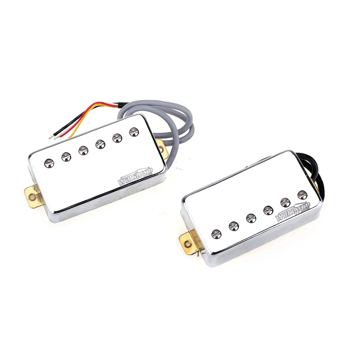 Wilkinson Vintage Tone PAF Style Humbucker Pickups Set for Les Paul Style Electric Guitar, Chrome