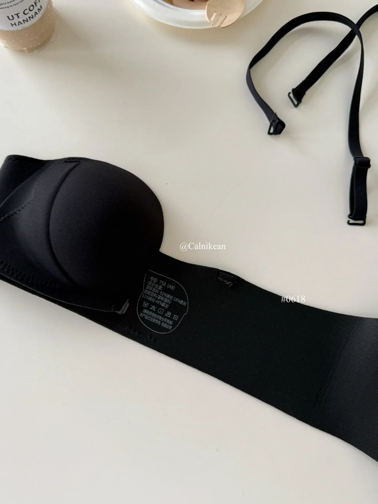Modischer, seitlich gekreuzter, trägerloser Bandeau-BH mit Schnallendesign, bequemer, stützender Push-up-BH für Damen – Detail 15