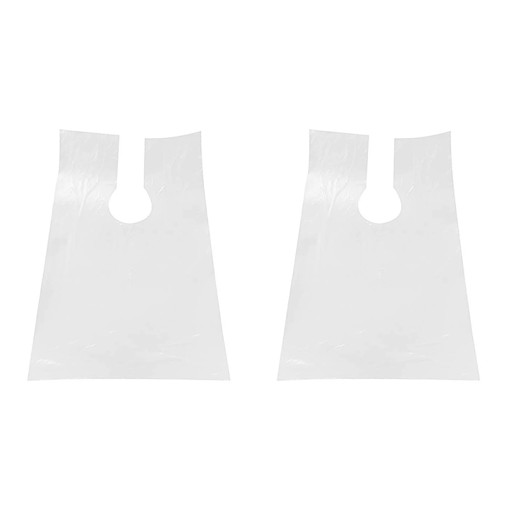 

B82B-200Pcs PE Apron Disposable Long Barber Wai Cloth Perm Hair Salon Haircut Wai Hairdressing Cape Shawl 60X90cm