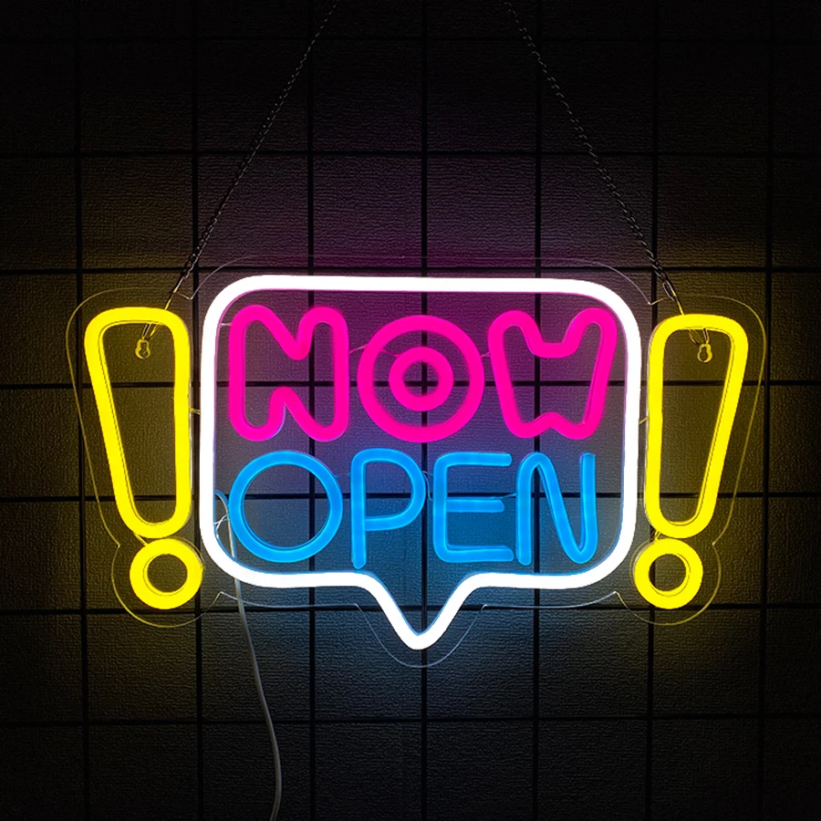 壁飾り用ネオンサイン「Now Open」、カフェ、レストラン - Restaurant Lighting Decoration のレビューと価格