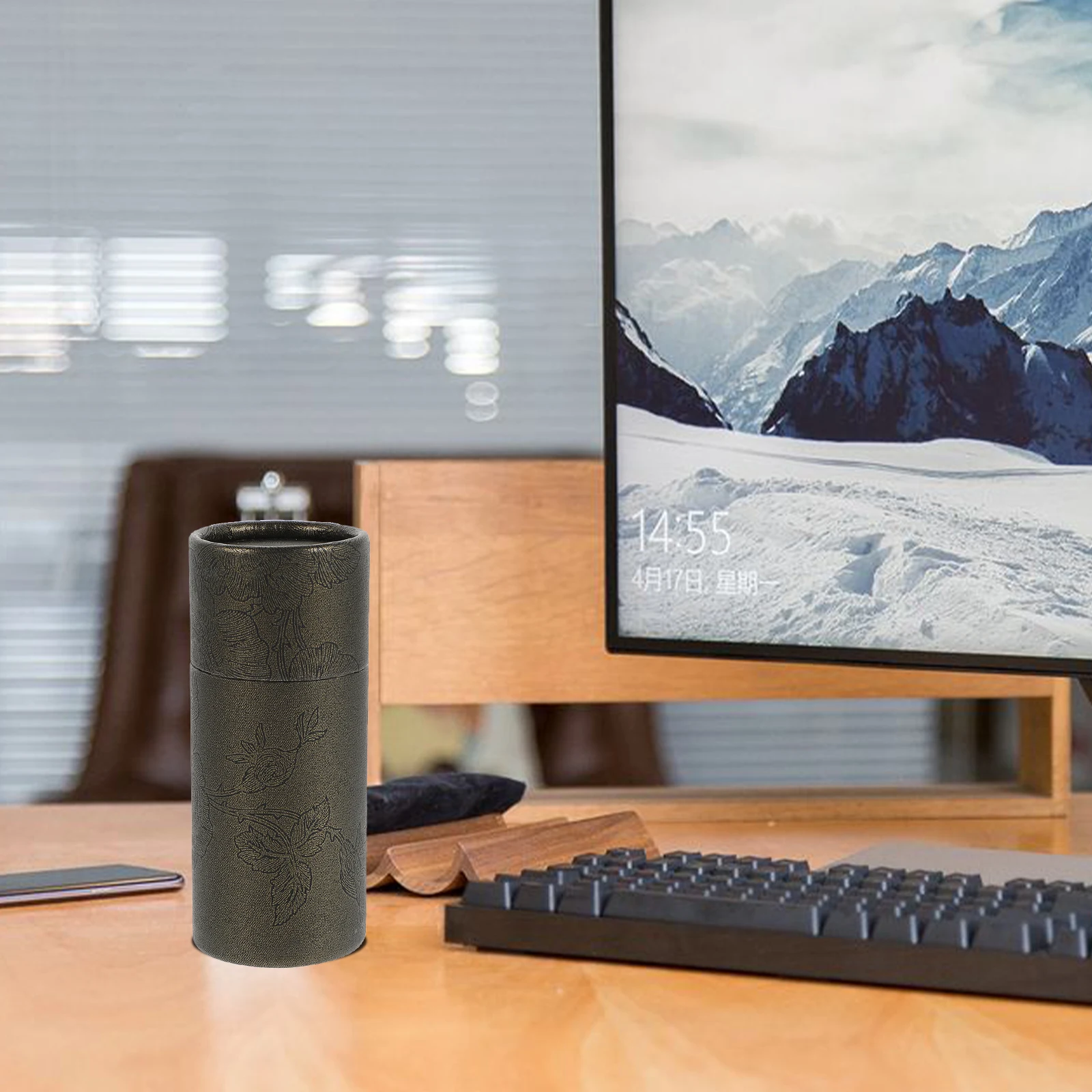 

20pcs Essential Oil Bottle Packaging Box 50ml Black Gold Reusable Travel Incense Gift Container Tea Can Storage Case