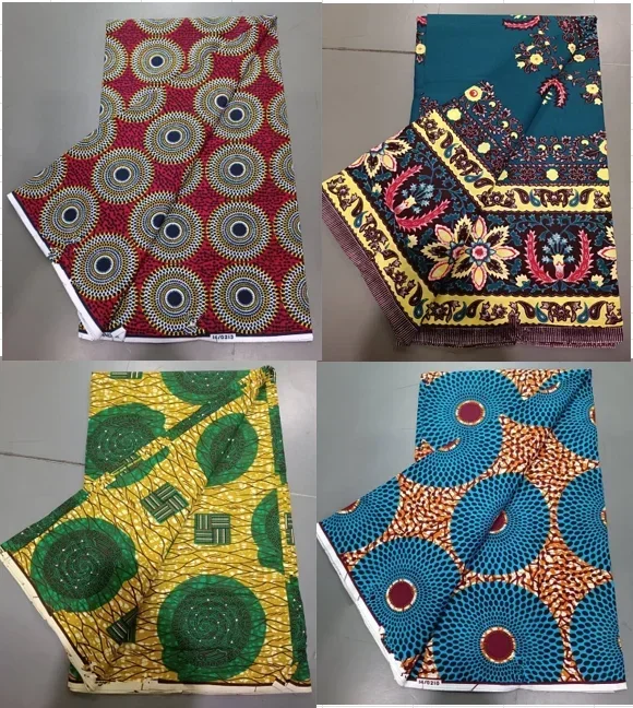 Ankara Wax Prints Fabric 100% Cotton Nigerian Style patchwork Sew Guaranteed Veritable African Real Wax Fabric For Dresses Pagne