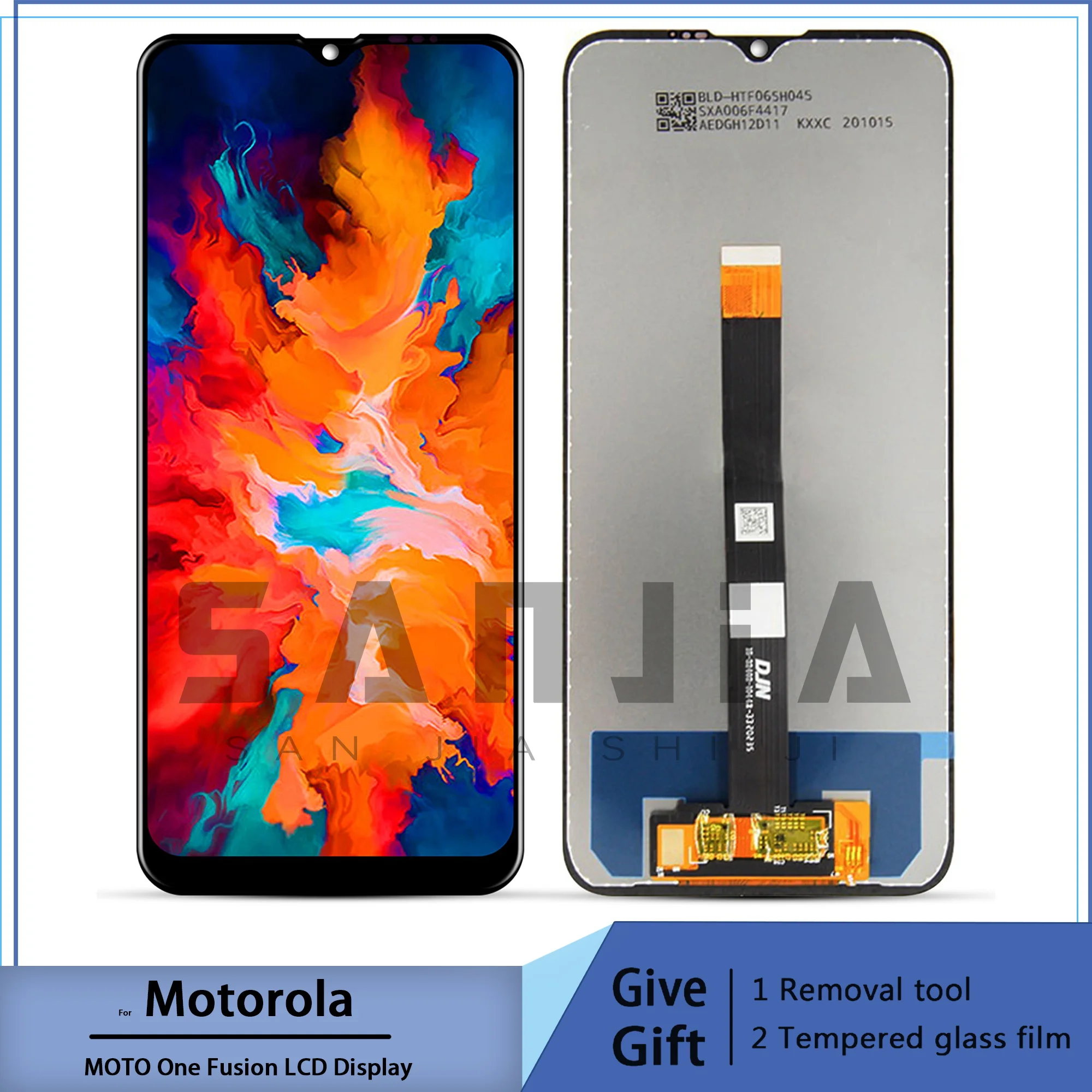 

Para motorola moto uma fusão xt2073 completo display lcd tela de toque digitador assembléia com quadro substituir