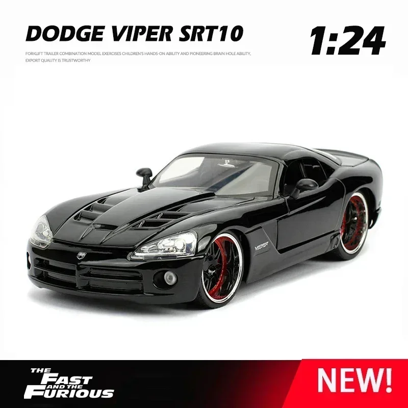 

1:24 LETTY's Dodge Viper SRT10 Venom Supercar Alloy Model Diecast Toy Vehicle High Simitation Cars Toys Kids Gifts Collection