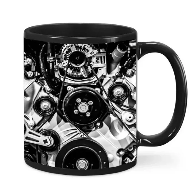 

1PC Creative Engine Engine Ceramic Coffee Mug Cup Water Cup Car Motorcycle Festival Gifts