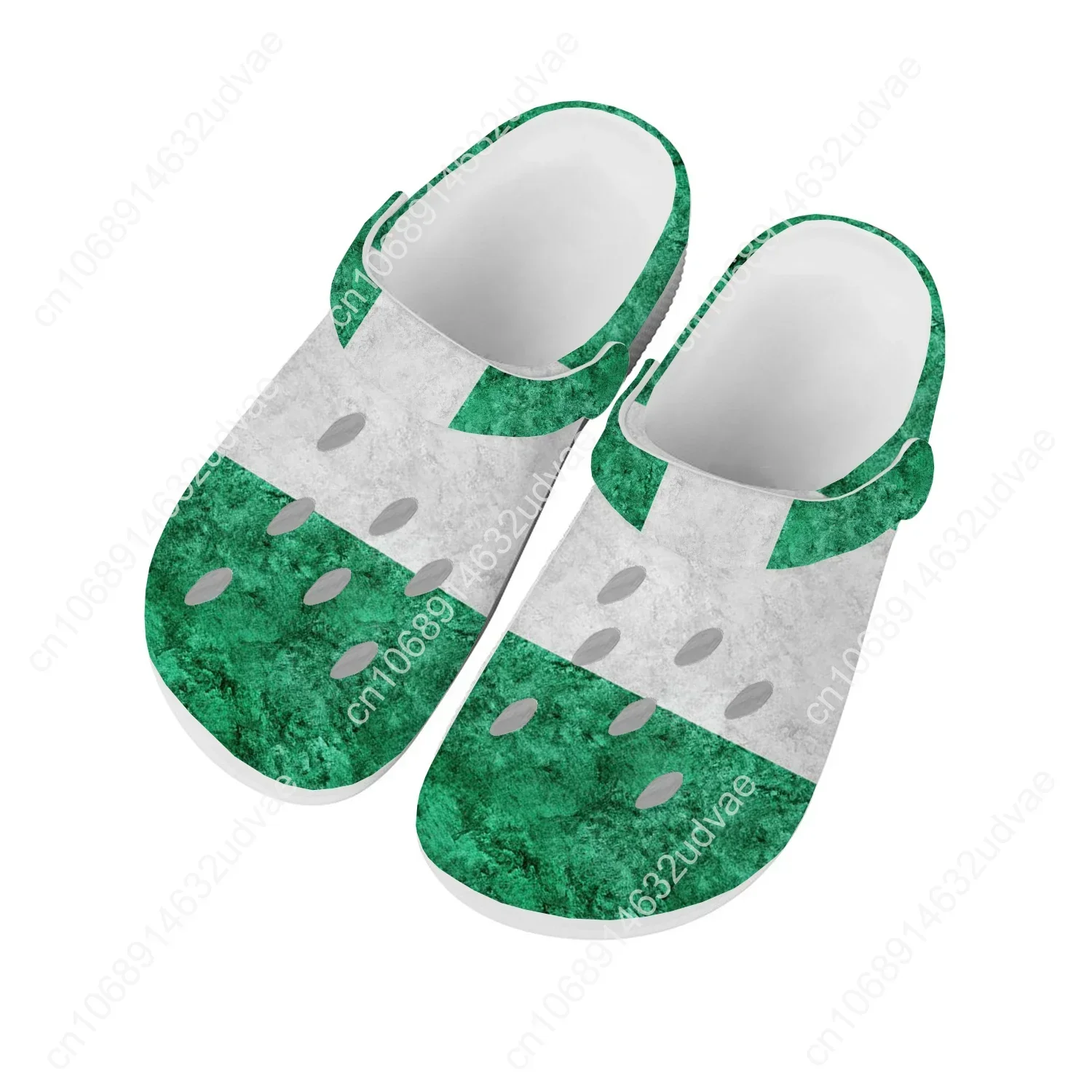 Nigeria National Flag Water Shoes Men Women Comfortable Home Garden Clogs Customizd Sandals Beach Breathable Hole Slippers