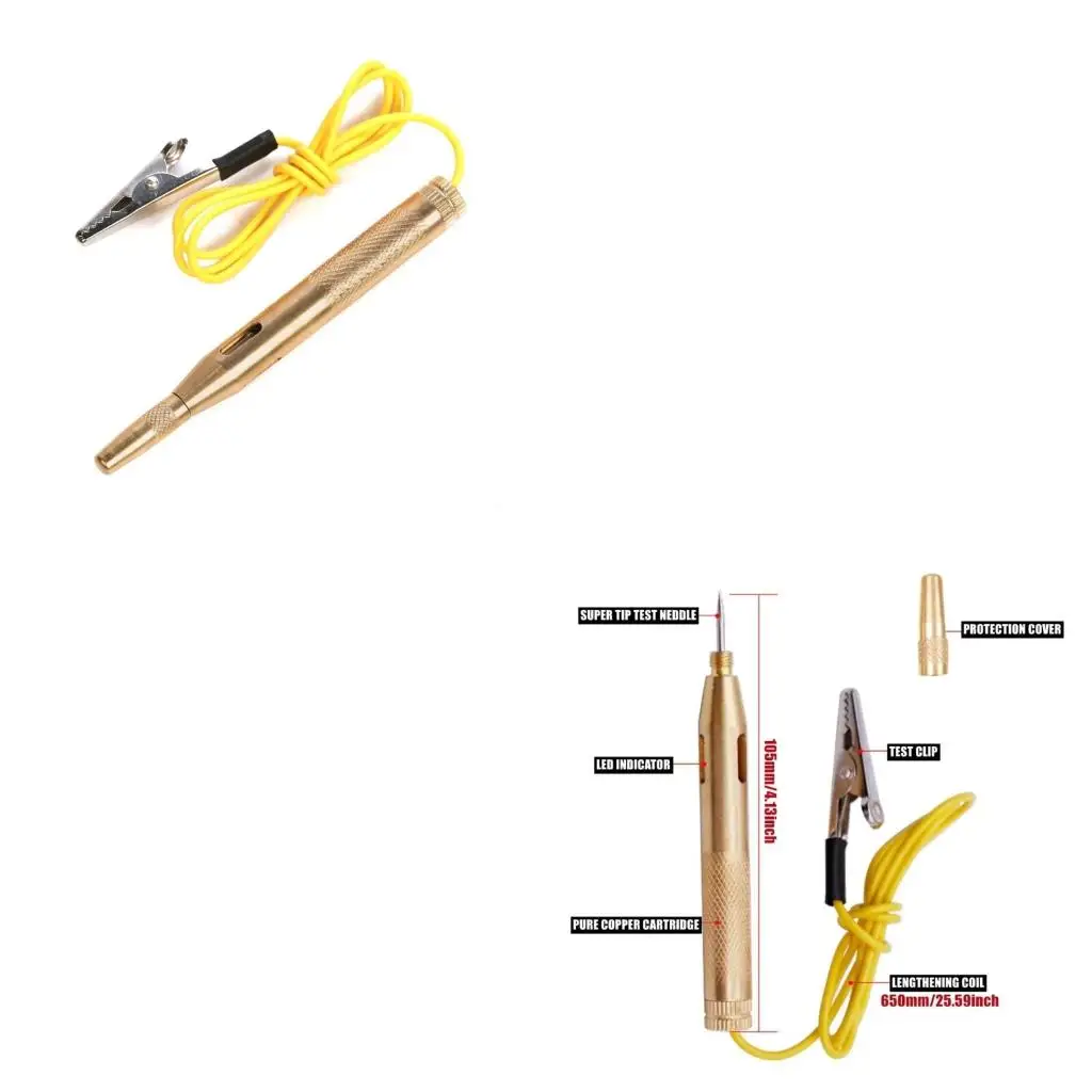 XA6H Heavy Duty DC6V 12V 24V Circuit Tester Light Automobile Electrical Testing Tool Current Tester