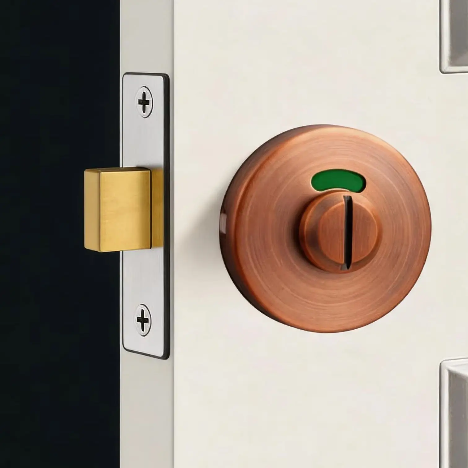 

Public Toilet WC Indicator Door Lock Stainless Steel Deadbolt Latch for Bathroom Dressing Room Hardware