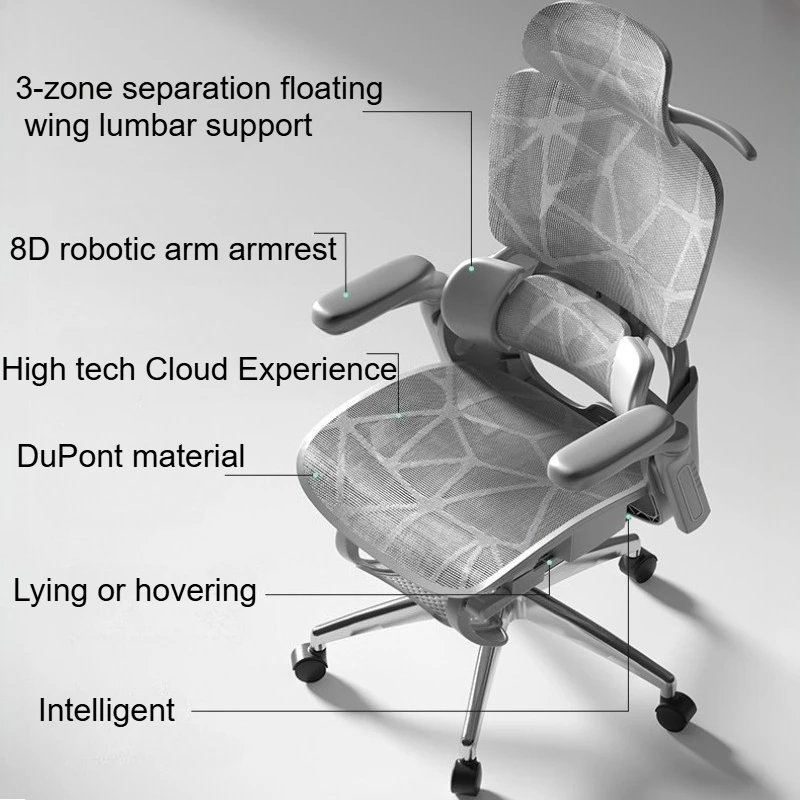 Sillón relajante Sillas de oficina ergonómicas ordenador de juegos dormitorio Sillas de oficina reclinables escritorio Muebles móviles Sillas Muebles