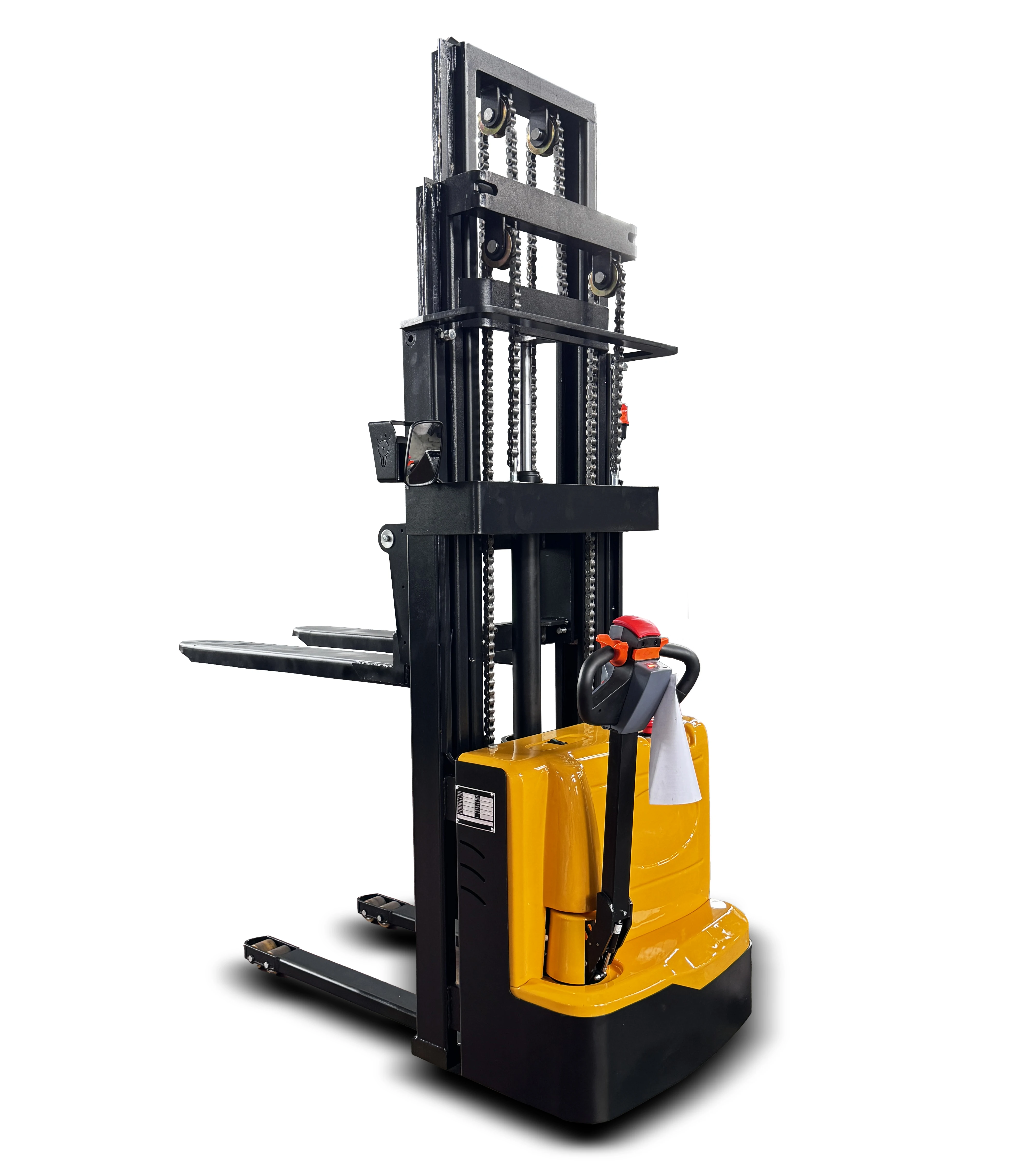 Walkie Electric Pallet Stacker 1500kg 1.5Ton 3000mm Lifting Height Straddle Leg With Adjustable Fork Warehouse Lifting Equipment