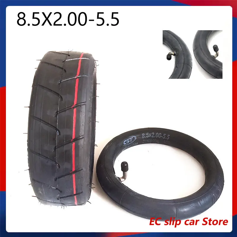 CST 8.5x2.00-5.5 Inner Tube 8*2.00-5  Tyre Tire 45/90 degree bent valve for Electric Scooter INOKIM Light Series V2 Camera