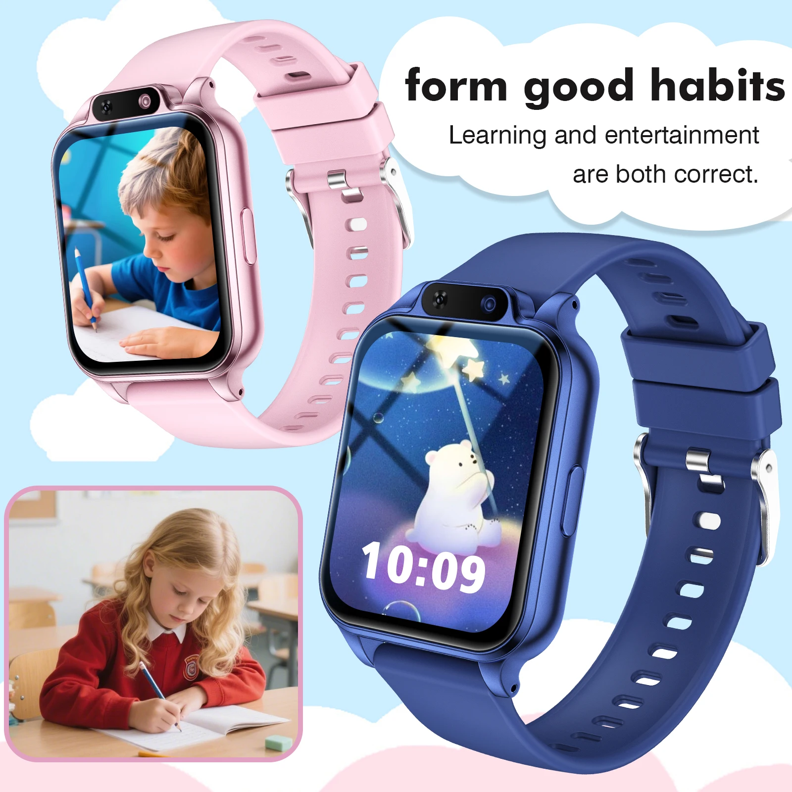 Smart Watch With Wireless Calling, Multi-Sport Modes, Message Reminders, Sports Watch For Iphone/Android
