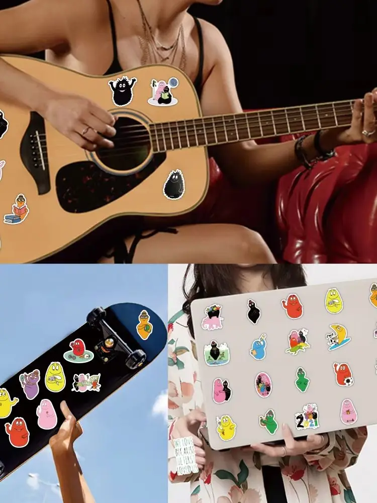 AliExpress NONE 50Pcs Barbapapa Graffiti Stickers Water Bottle Laptop Phone Bicycle Luggage Case Skateboard Children Adult Sticker