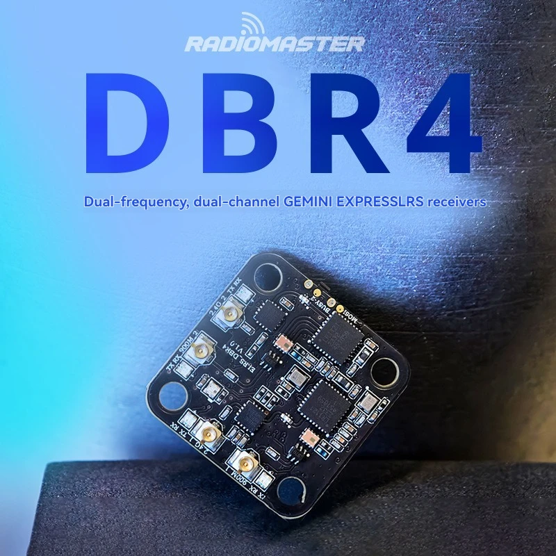 For Radio Host DBR4 Dual Band High Speed 2.4GHz 868/900MHz Semtech LR1121 Remote Control FPV Racing Freestyle Drone