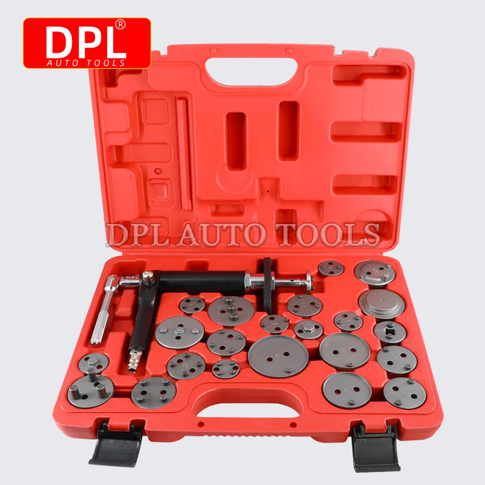 Universal 23pcs Pneumatic Brake Piston Wind Back Tool Set Auto Wind Back Car