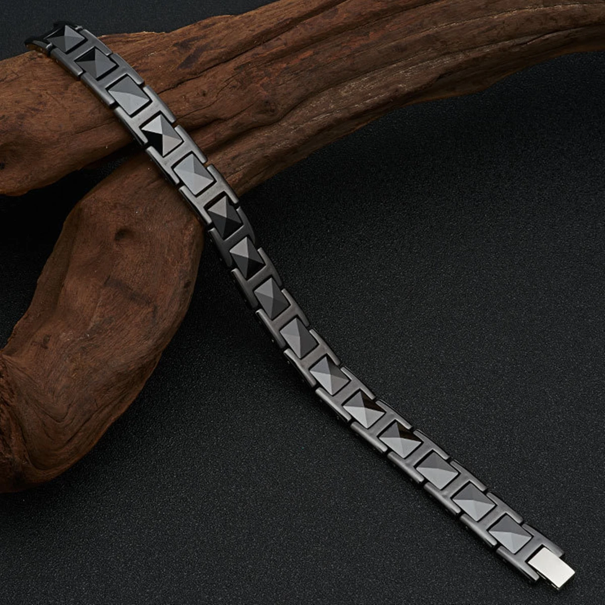 Pulseira de cerâmica premium A - Ceramic Link Bracelet avaliação e preço