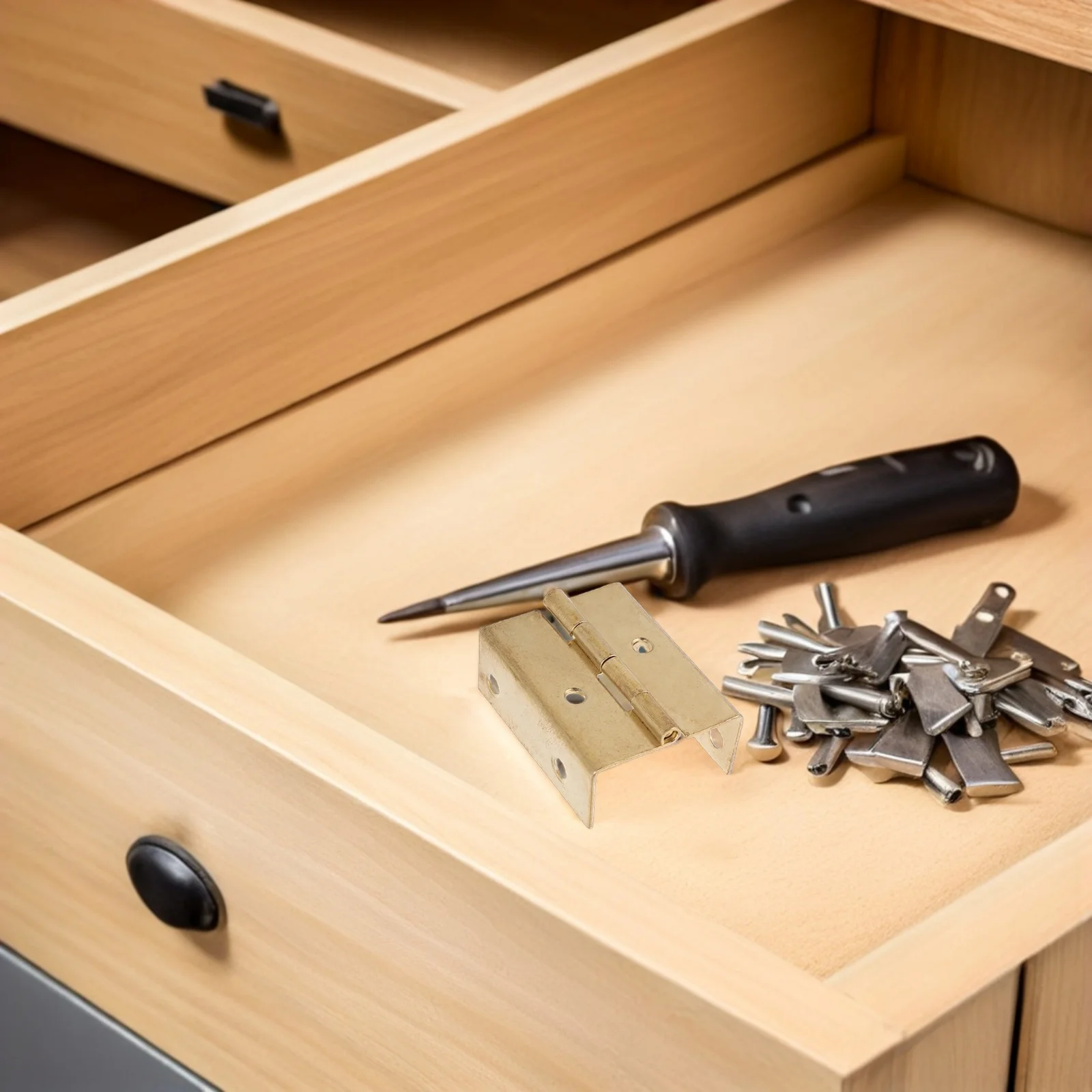 

10pcs Corner 180° Four-Fold Metal Door For Wardrobe Cupboard Furniture Hardware Door Hinges Folding Hinges