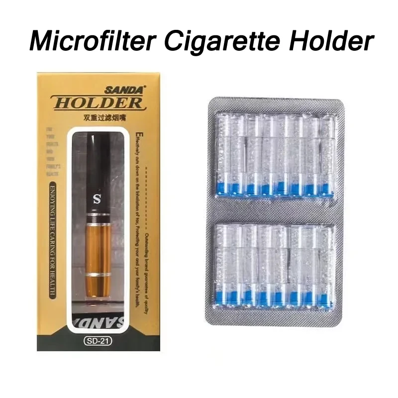 

High-quality Smoke Mouthpiece complete set Strong filtering cigarette Filter holder Removable to Clean Recyclable Tobacco Pipe