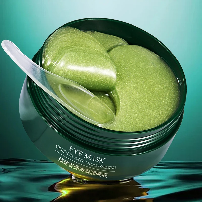 60 uds BIOAQUA parches de ojos de algas marinas hidratante anti ojeras antiarrugas mascarilla de colágeno de cristal dorado cuidado de la piel para los ojos