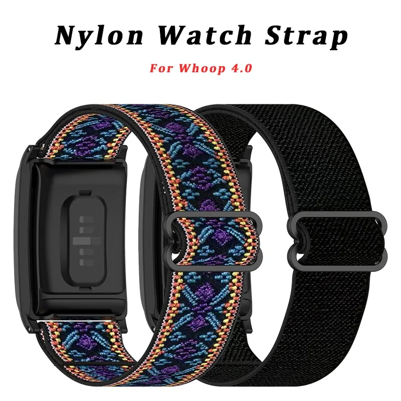 

For Whoop 4 Straps Nylon Elastic Wristband Adjustable Replacement Bracelet Loop Fitness Band Strap for Whoop 4.0 Accessories