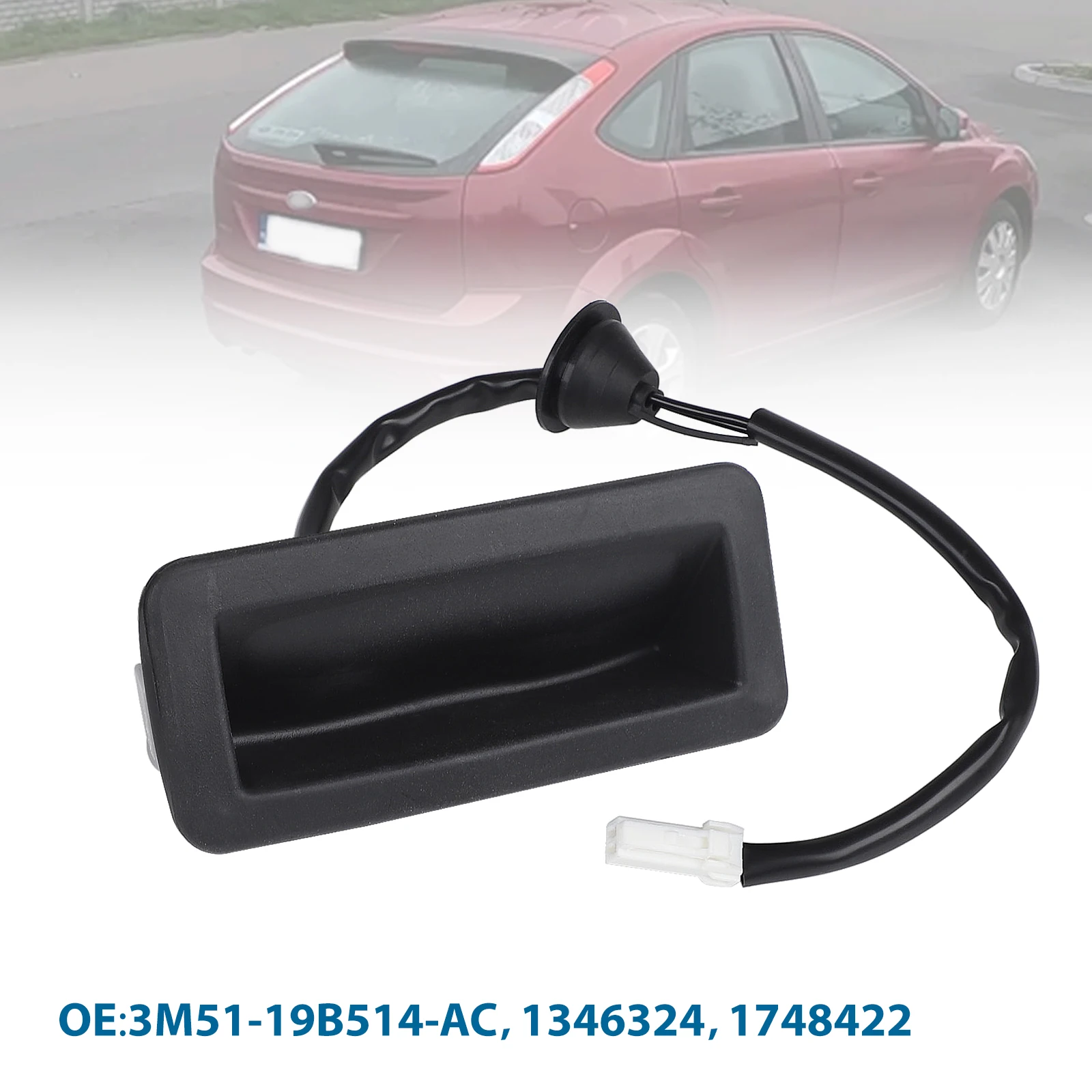 

Black Tailgate Switch Opening Button High Quality Car Accessories 3M51-19B514-AC 1346324 1748422 For Ford Focus 2004-2007
