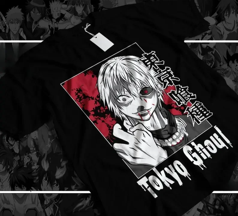 Tokyo Ghoul Kaneki Graphic Tee - Ken Kaneki Anime T-Shirt