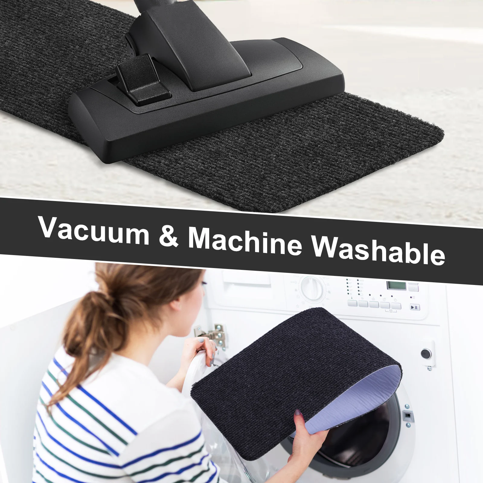 15 Uds. Alfombras para escaleras, alfombras antideslizantes duraderas y resistentes al desgaste, fácil instalación para escaleras, alfombras para escaleras