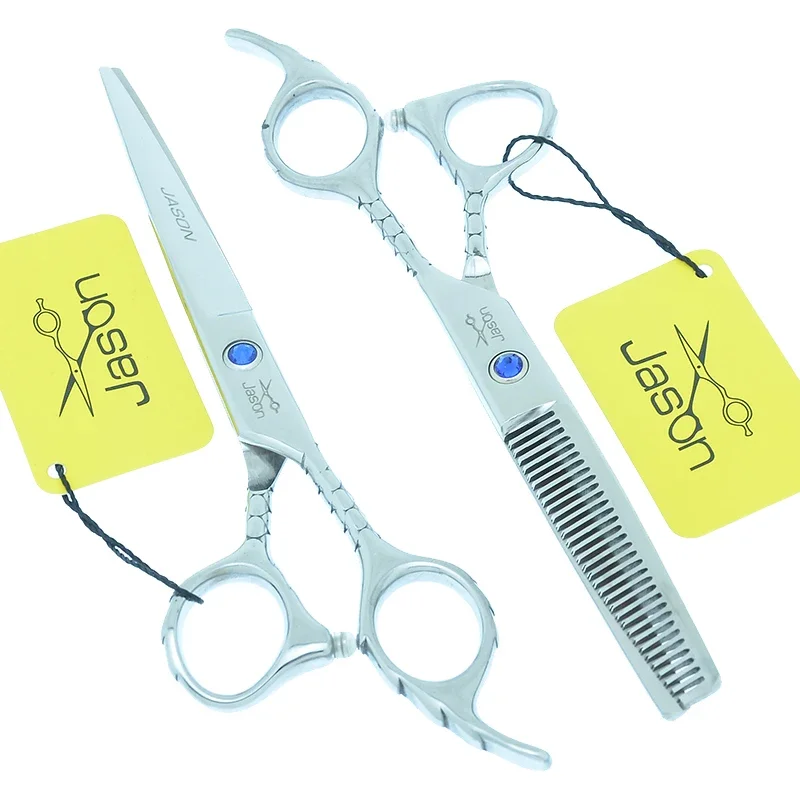 Jason 6 inch Hair Shears Professional Haircut Thinning Scissors Salon Hair Cutting Scissor Japan 440C Barber Styling Tool A0107D