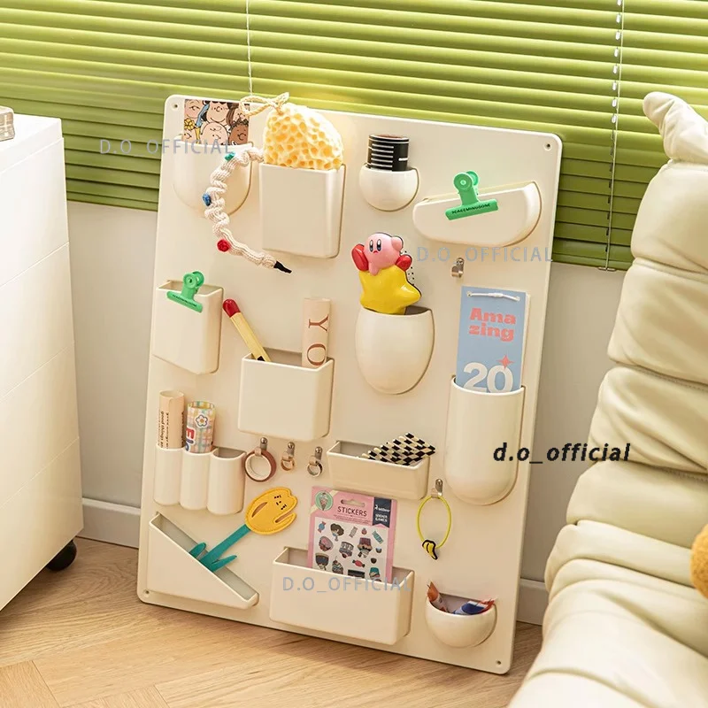 Ins style wall storage shelf; desktop storage pen holder; Nordic entrance hall creative wall decoration prop.