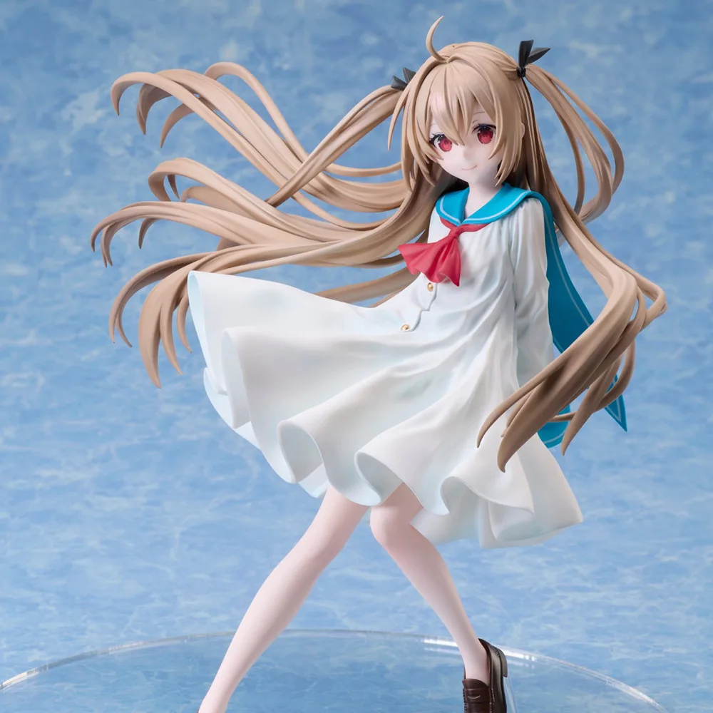 20cm ATRI -My Dear Moments ATRI White Dress Beautiful Girl Anime Handmade Action Figures Desktop Case Decoration Ornament Gift