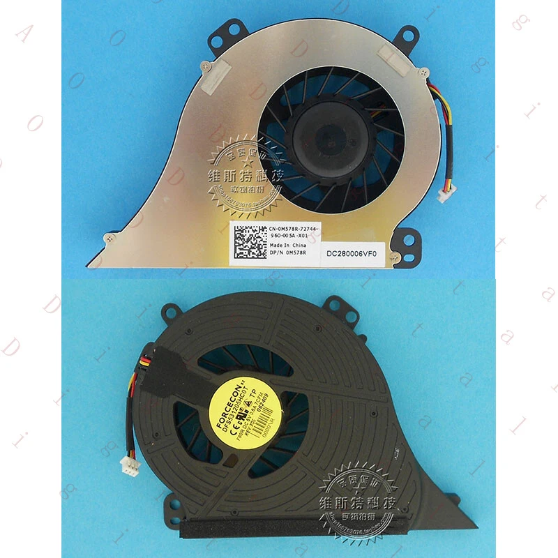 W For Dell Studio 1745 1747 1749 Laptop Cooling Fan M578R 0M578R