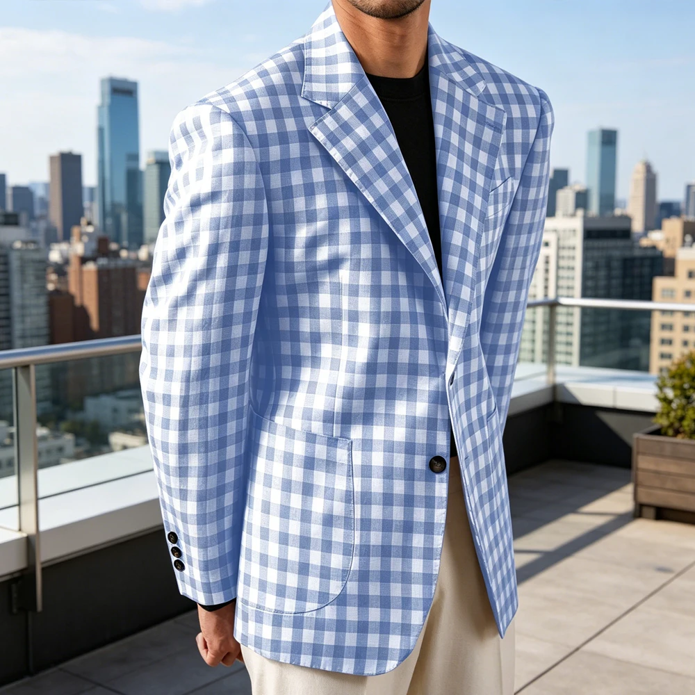 men's-checkered-cotton-blazer-notched-lapel-single-breasted-casual-business-summer-sport-coat-with-patch-pockets