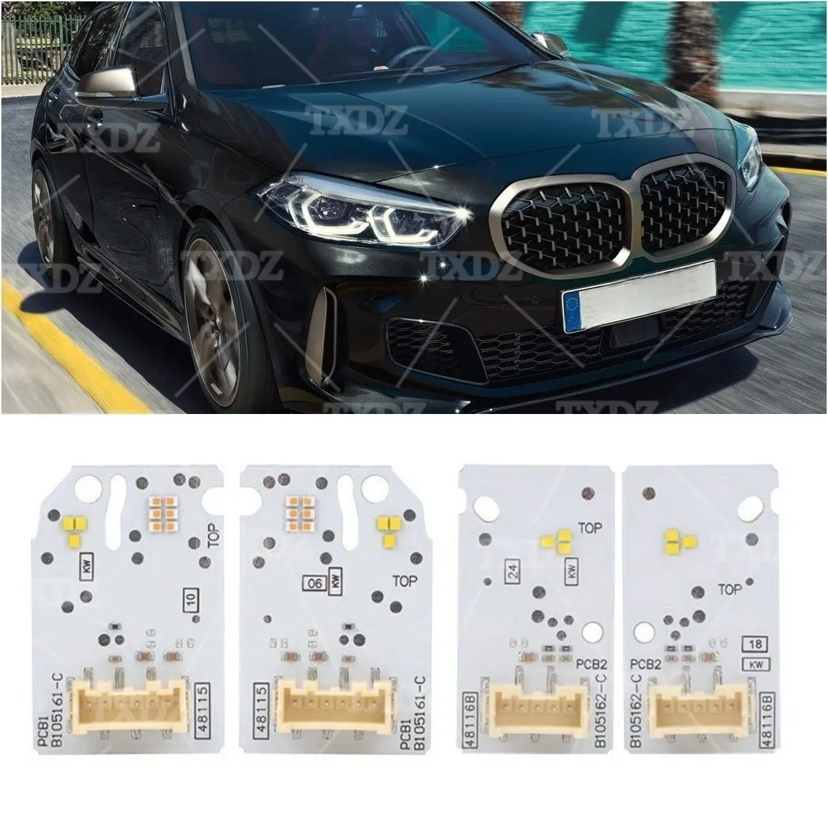 

White DRL LED Boards For BMW F40 F44 Gran Coupé 118i M135iX 116d 120i LED Headlight Daytime Running Light DRL Module 63119448115