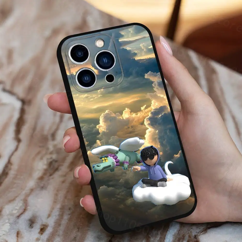 Funda de teléfono Singer J-Junior-H Sad B-Boyz para iPhone 16,15,14,13,12,11 Plus,Pro Max,XS,X,XR,SE,Mini,8,7, funda negra de silicona suave