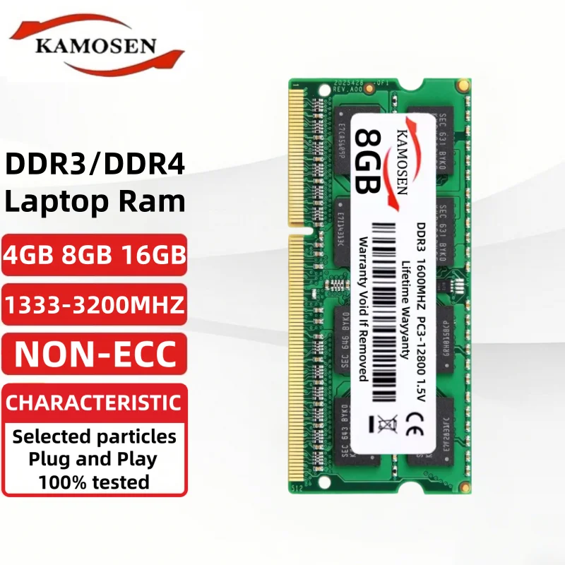 DDR3 DDR3L DDR4 4GB 8GB 16GB ノートパソコン用メモリ RAM PC3 1333