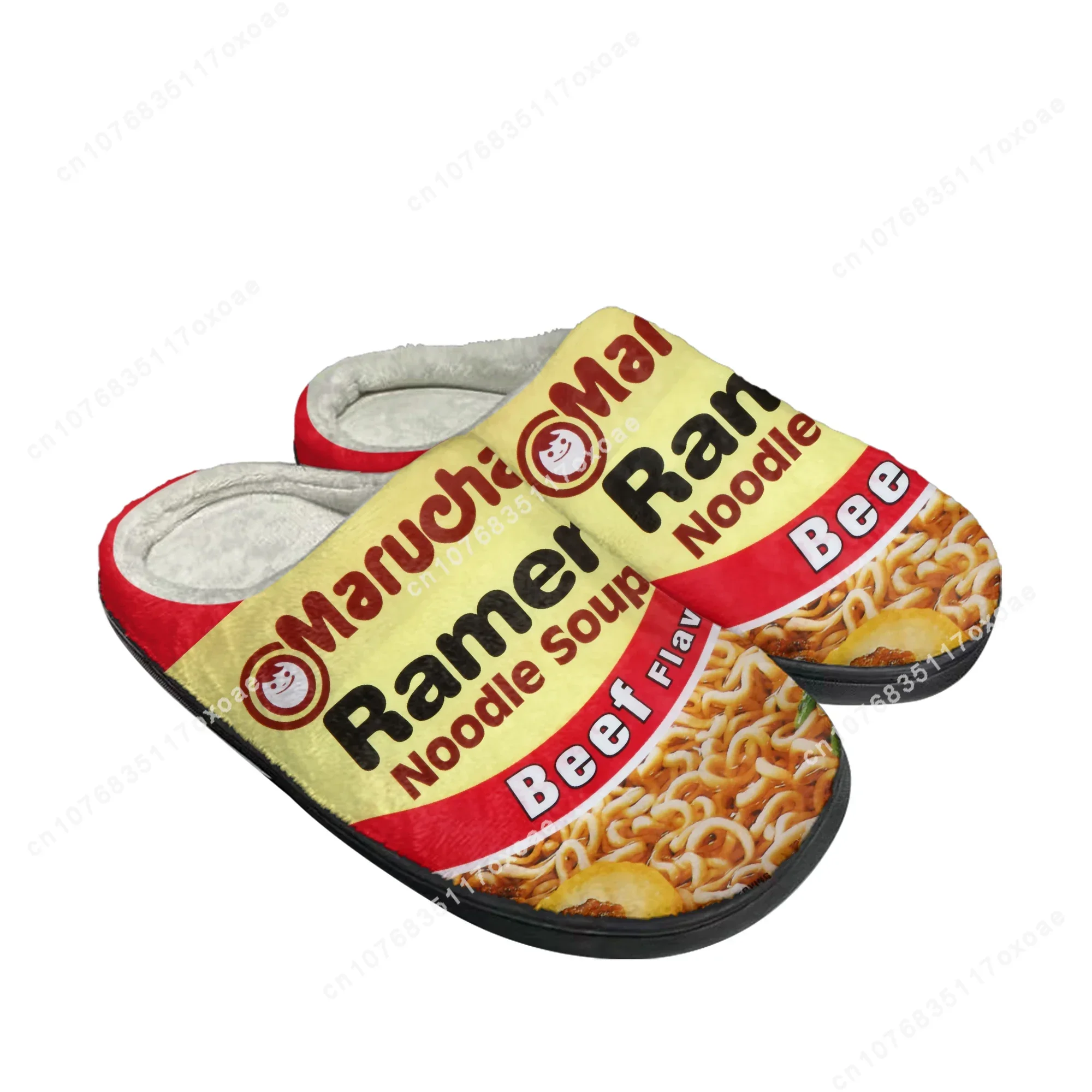 

Maruchan Ramen Noodles Home Cotton Slippers Mens Womens Plush Bedroom Casual Keep Warm Shoes Thermal Indoor Slipper Custom Shoe