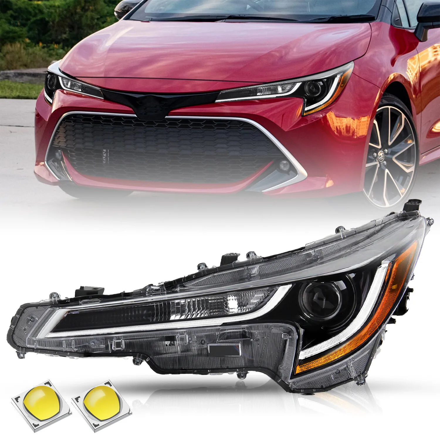 

For 2020 2021 2022 Toyota Corolla L | LE LED Projector Left Driver Headlight