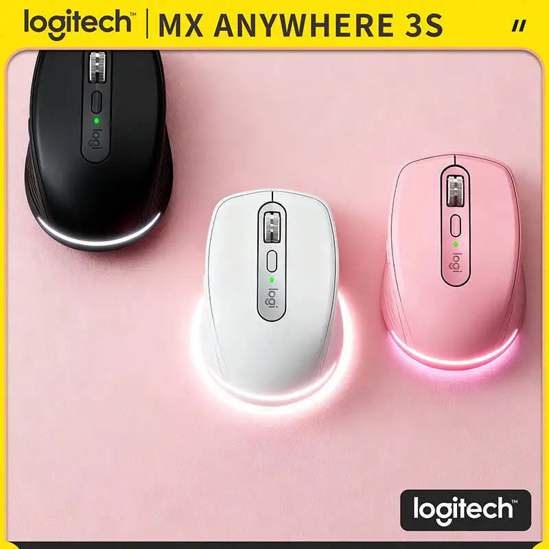 

Компактная мышь Logitech MX Anywhere 3S, эргономичный дизайн, перезаряжаемая, с быстрым прокруткой для портативных ПК Mac