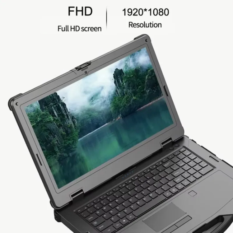 

EM-X15T Rugged Laptop 16GB+256GB 15.6 Inch Win11 Core I5 IP65 Waterproof Shockproof Laptop Computer