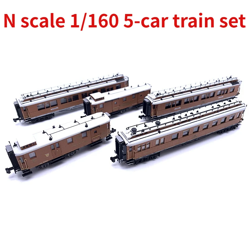 HOBBYTRAIN N Scale 1/160 Train Model 22100/22101 Orient Express 5-car Set Train Model Toy Gift with Light