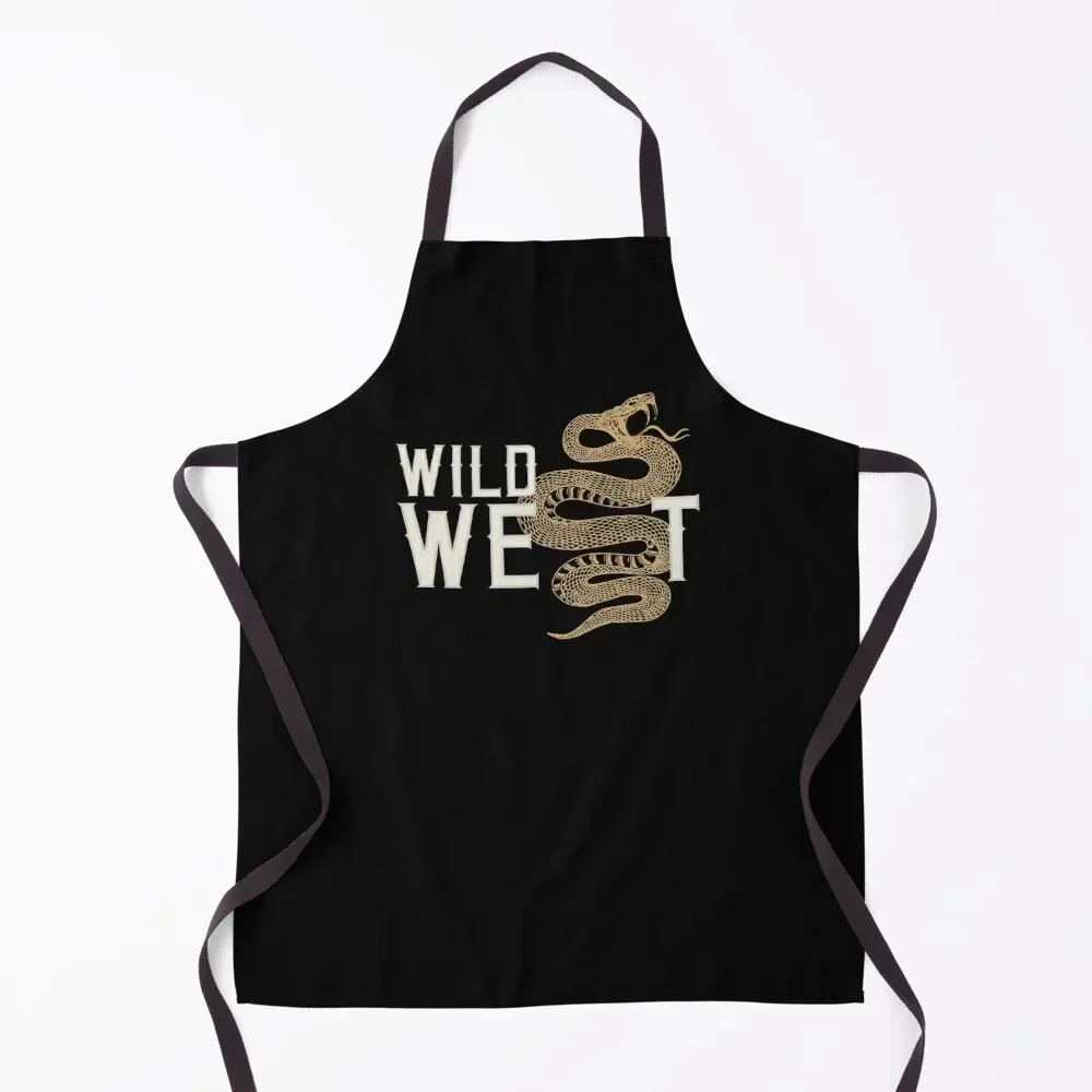 

WILD WEST Apron Kitchen Front women's kitchens For Nail Stylist Restaurant Apron