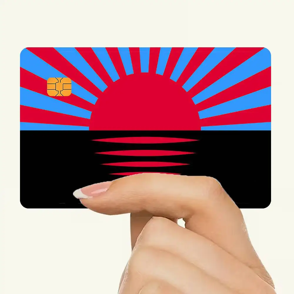 D-donetsk U-ukraine Waterproof Skin Protector Stickers For Bank Cards Credit Cards Debit Cards Public Transport Cards